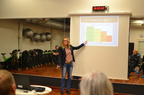 Foredrag om stress i fitness-center